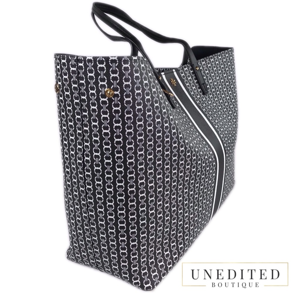 TORY BURCH Gemini Link Tote In Black - Picture 2 of 7